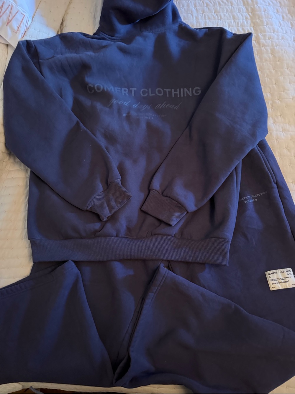 Comfort Clothing Women's Navy Hoodie & Jogger Set